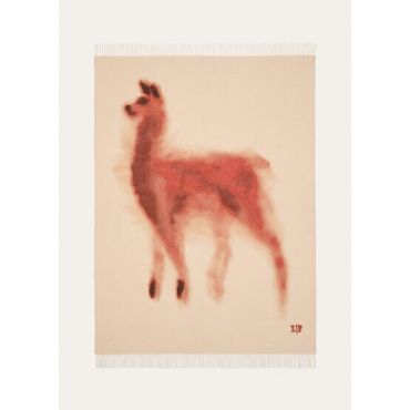 Loro Piana - Plaid Queen Of The Andes Fil Coupe Cash, Natural/Currant, Size: NR