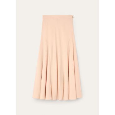 Loro Piana - Giustina Skirt Silk Cloth, Woman, Soft Pinkish, Size: 42