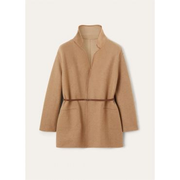 Loro Piana - Jimi 16 Caban Baby Royal Db, Woman, Dill Seeds/Natural Camel, Size: L