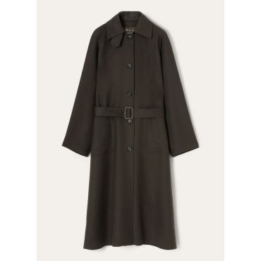 Loro Piana - Lorenzo Sb Coat Royal Lightness, Woman, Black Pine, Size: 38
