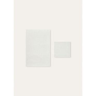 Loro Piana - Embroidered Suitcase Stripe Tablecloth 10 Pax, Shaded White/Biancore, Size: NR