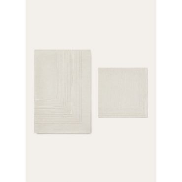 Loro Piana - Embroidered Suitcase Stripe Tablecloth 10 Pax, Biancore/Shaded White, Size: NR