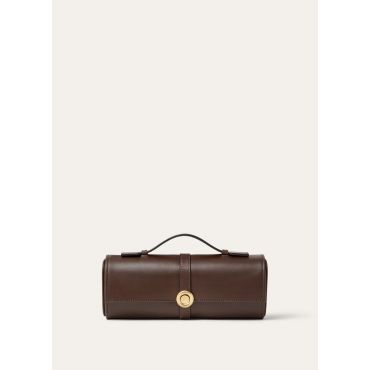 Loro Piana - Soft Travel Watch Case, Charcoal Brown, Size: NR