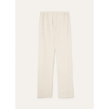 Loro Piana - Britton Trousers New Summer Twill, Woman, Clear Oyster, Size: 42