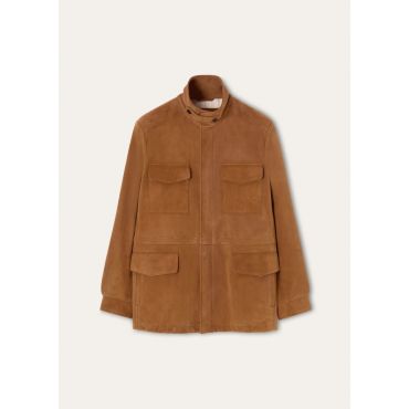 Loro Piana - Traveller Field Jacket Int Natural Full-grain L, Man, Vicuna, Size: 50