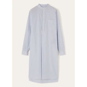 Loro Piana - Catlin Dress Devon Stripe, Woman, White Blue Stripes, Size: 42
