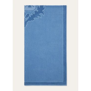 Loro Piana - Crest Beach Towel Cotton, Deep Lagoon Water, Size: NR