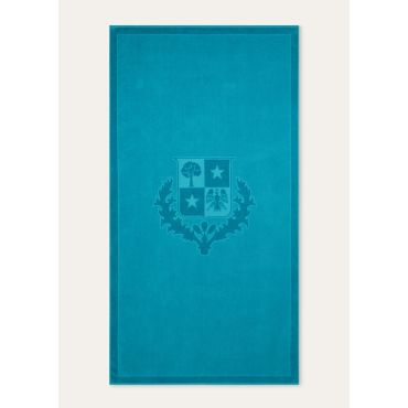 Loro Piana - Crest Beach Towel Cotton, Marine Lagoon, Size: NR