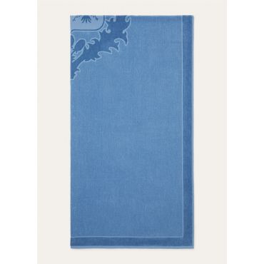 Loro Piana - Crest Beach Towel Cotton, Deep Lagoon Water, Size: NR