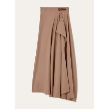 Loro Piana - Violet Skirt Royal Lightness, Woman, Ancient Plaster, Size: 36
