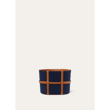 Loro Piana - Soft Basket Cashfelt S, Nocturne Blue Melange, Size: NR