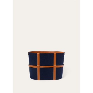 Loro Piana - Soft Basket Cashfelt L, Nocturne Blue Melange, Size: NR