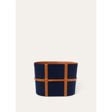 Loro Piana - Soft Basket Cashfelt L, Nocturne Blue Melange, Size: NR