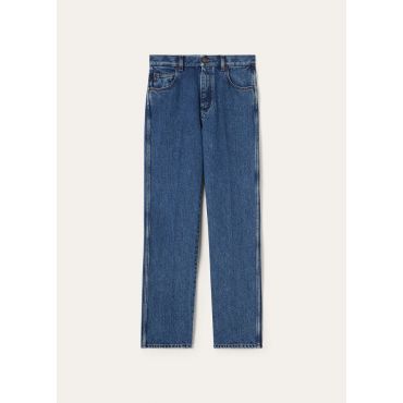 Loro Piana - Brooke Trousers Denim Silk, Woman, Light Blue Wash, Size: 31