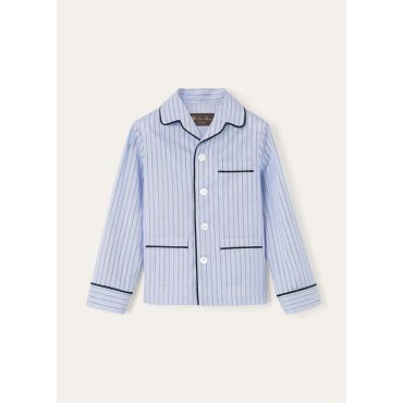 Loro Piana - Denny Shirt Hastings Stripe, Blue Stripes, Size: 4