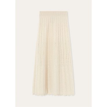 Loro Piana - Arola Skirt Cash Abaca Gg5, Woman, Nougat, Size: M