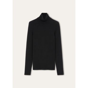 Loro Piana - Mutisia Turtleneck Sweater Wool Gg 18, Woman, Black, Size: M