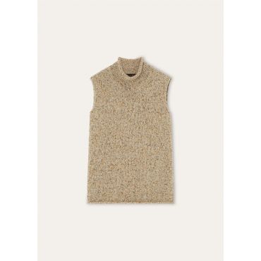 Loro Piana - Roc D'erce Top Cash Handmade, Woman, Creme Brulée Melange, Size: XS