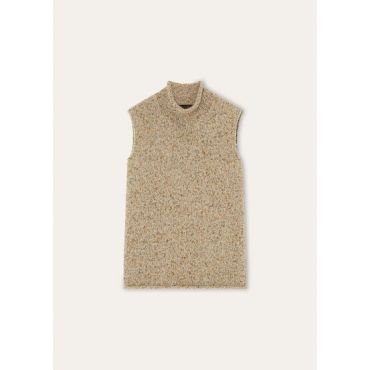 Loro Piana - Roc D'erce Top Cash Handmade, Woman, Creme Brulée Melange, Size: XS