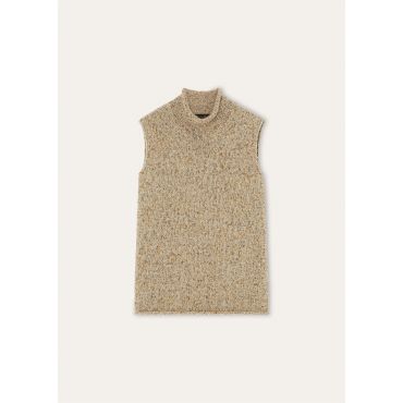Loro Piana - Roc D'erce Top Cash Handmade, Woman, Creme Brulée Melange, Size: XS