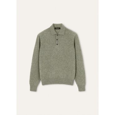 Loro Piana - Drumoak Polo Wool Gg 7, Man, Maple Leaves, Size: 48