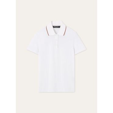 Loro Piana - Par Polo Technical Pique, Woman, White Alabaster, Size: XS