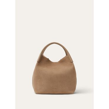Loro Piana - Bale Large Grained Nubuck/rounded Lth, Woman, Fume Taupe/Sun Gold, Size: NR