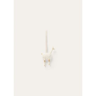 Loro Piana - Vicuna Charm Cashmere/rounded Leather, Woman, Whisper White/Sun Gold, Size: NR