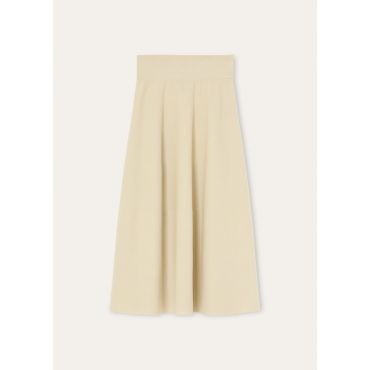 Loro Piana - Touch Royal Lightness Skirt Wool Silk Gg 18, Woman, Creamy Vanilla, Size: XS