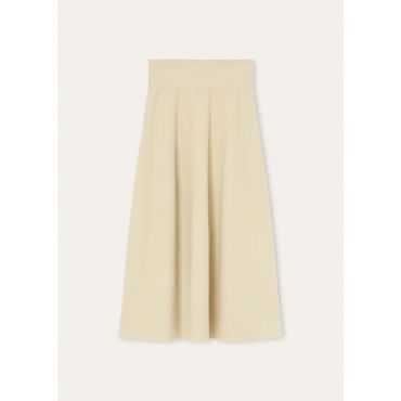 Loro Piana - Touch Royal Lightness Skirt Wool Silk Gg 18, Woman, Creamy Vanilla, Size: XS