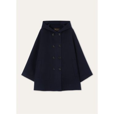 Loro Piana - Havel Caban Only Double, Woman, Blue Navy, Size: 44