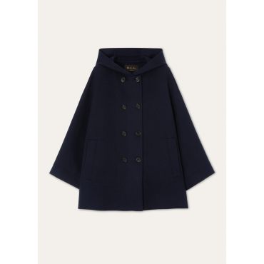 Loro Piana - Havel Caban Only Double, Woman, Navy Blue, Size: 44