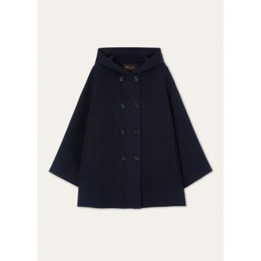 Loro Piana - Havel Caban Only Double, Woman, Blue Navy, Size: 44