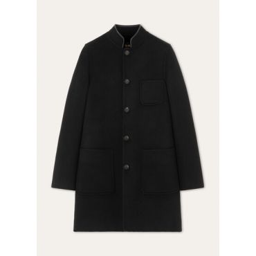 Loro Piana - Spagna Long Sb Coat Baby Cash Double, Woman, Black, Size: 40