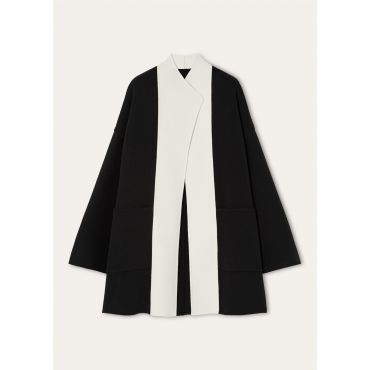 Loro Piana - Jeff Sb Coat Baby Cash Double, Woman, Black/Nougat, Size: 42