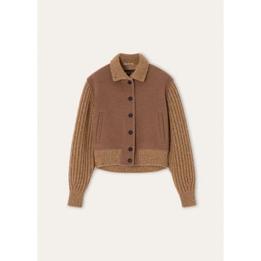 Loro Piana - Tammy Bomber Loro Clan Double, Woman, Antique Bronze, Size: 38