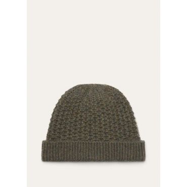 Loro Piana - Jungfrau Beanie Baby Cash Gg 5, Woman, Green Multicolour Melange, Size: M