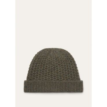 Loro Piana - Jungfrau Beanie Baby Cash Gg 5, Woman, Green Multicolour Melange, Size: M