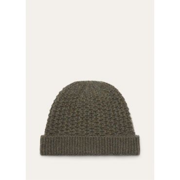 Loro Piana - Jungfrau Beanie Baby Cash Gg 5, Woman, Green Multicolour Melange, Size: M