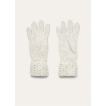 Loro Piana - Jungfrau Gloves Baby Cash Gg 5, Woman, White Snow, Size: L