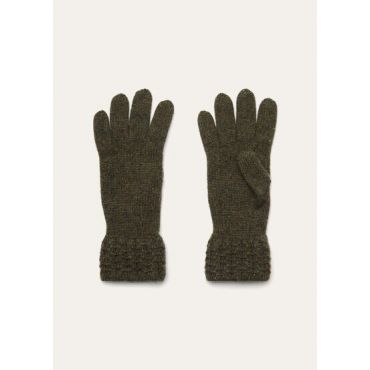 Loro Piana - Jungfrau Gloves Baby Cash Gg 5, Woman, Green Multicolour Melange, Size: L