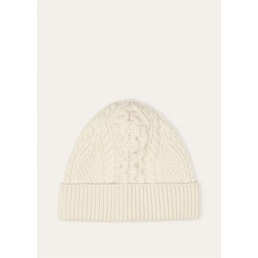 Loro Piana - Eyre Beanie Baby Cash Gg 5, Man, White Snow, Size: L