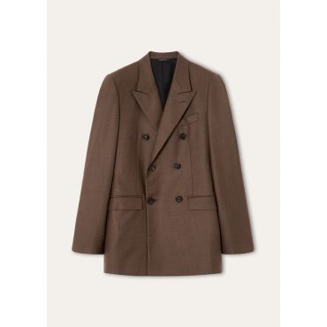 Loro Piana - International Db Jacket Tasmanian, Woman, Tawny Bark, Size: 36
