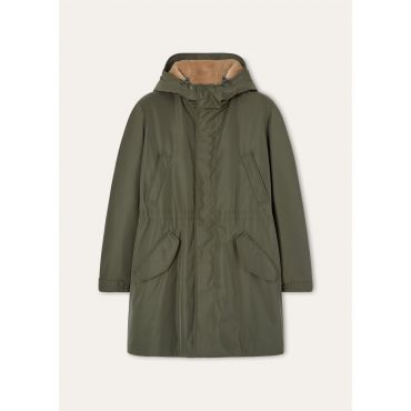 Loro Piana - Zermatt Padded Parka Twenty K Storm/woolfur, Man, Tea Leaves, Size: 46