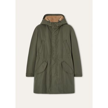 Loro Piana - Zermatt Padded Parka Twenty K Storm/woolfur, Man, Tea Leaves, Size: 46