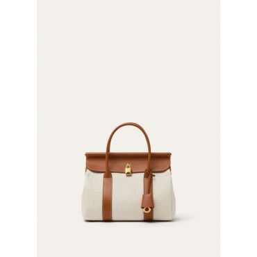 Loro Piana - Loom L25 Basket Cotton/rounded Leather, Woman, Nougat/Warm Tan/Sun Gold, Size: NR