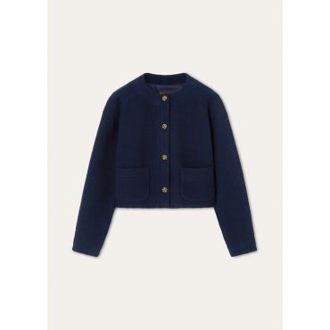 Loro Piana - Caterina Sb Jacket Moss Tweed, Woman, Lough Reflection, Size: 44