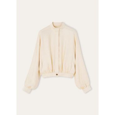 Loro Piana - Lillian Jacket Mireille Stripe, Woman, Lemon Chiffon, Size: 38