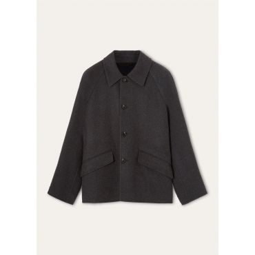 Loro Piana - Narvik Blouson Cash Double Bicolor Rain, Man, Grey Turquoise Melange, Size: 50