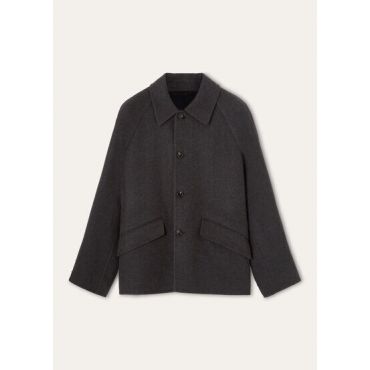 Loro Piana - Narvik Blouson Cash Double Bicolor Rain, Man, Grey Turquoise Melange, Size: 50